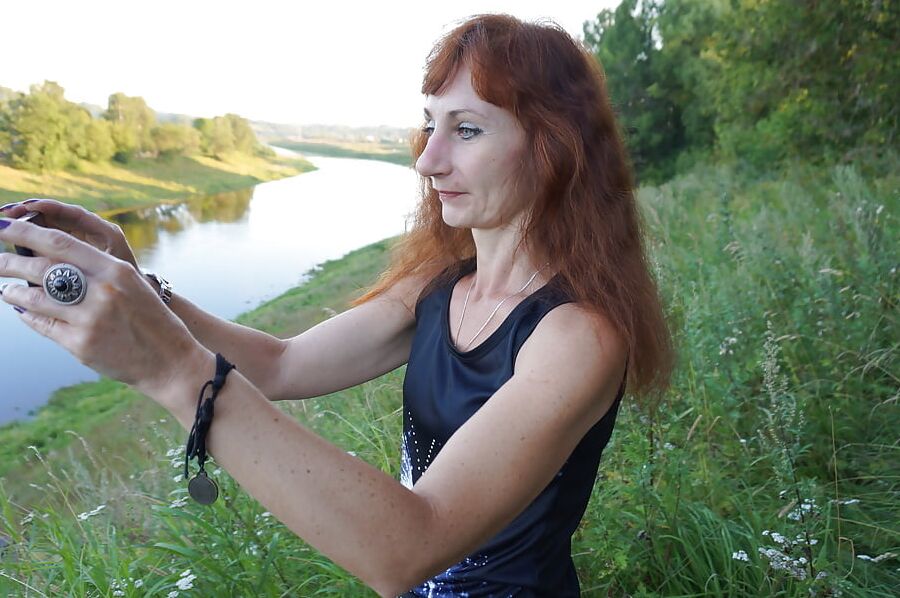 Upon Volga-river Golden Evening