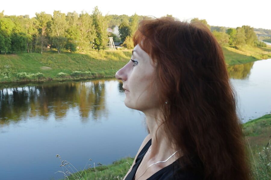 Upon Volga-river Golden Evening