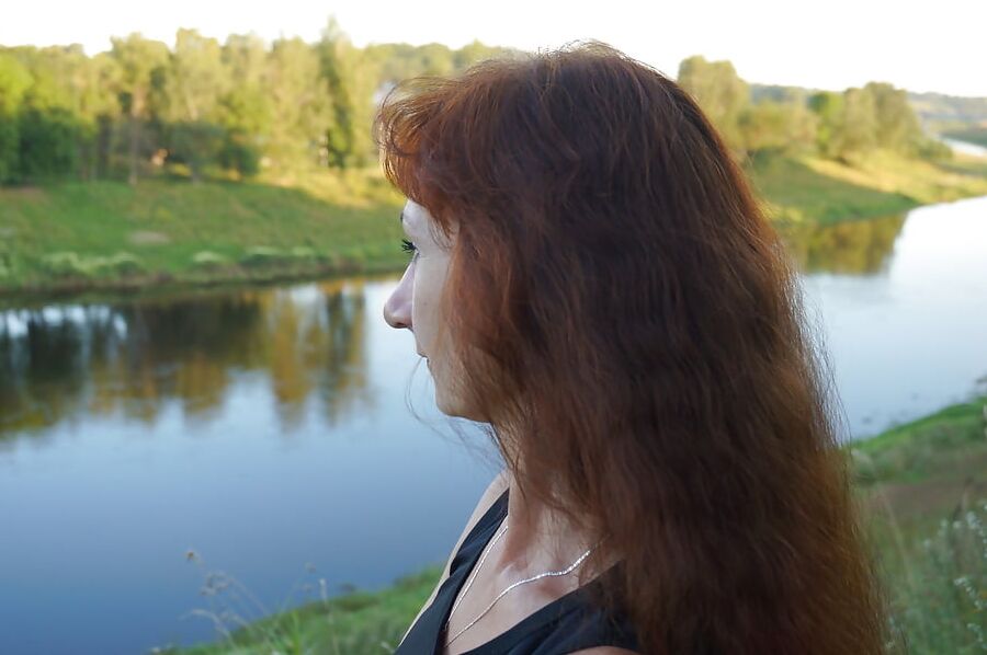 Upon Volga-river Golden Evening