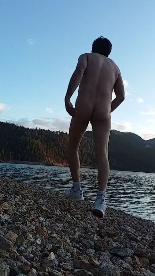 Walked around the lake naked