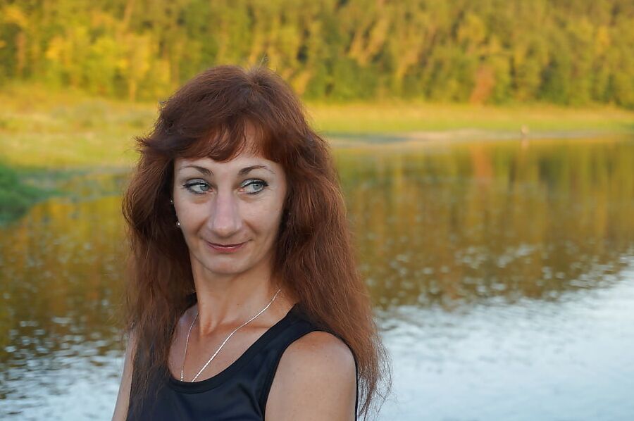 Upon Volga-river Golden Evening