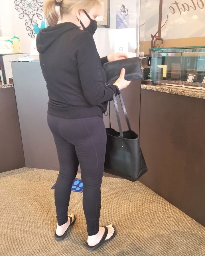 Sexy Grandma Sex Star out in public