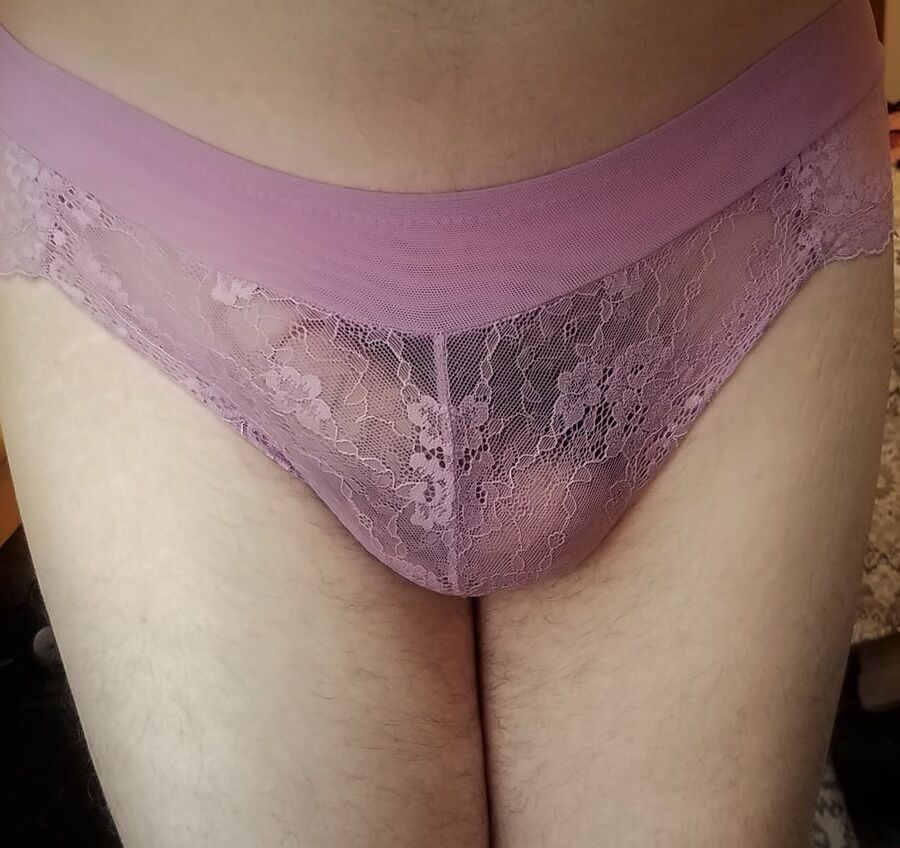 Purple Bra and Panty Set