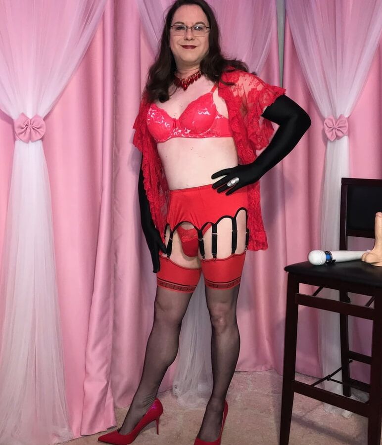 Joanie - Nylon Dreams Strap Garter Belt