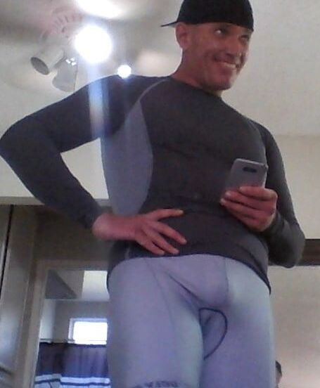 WHAT I WEAR TO MY COED CYCLING GROUP....BULGING SPANDEX!