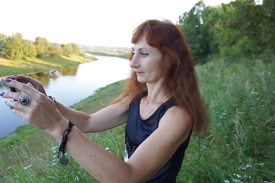 Upon Volga-river Golden Evening