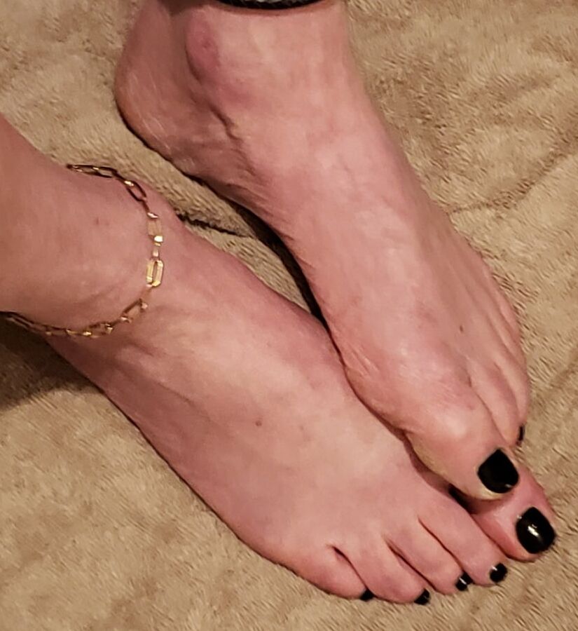 pedicure and cute kitten heels