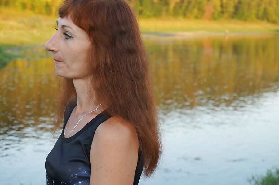 Upon Volga-river Golden Evening