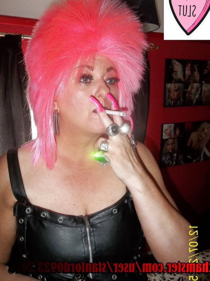 LONG NAILS SMOKING SLUT