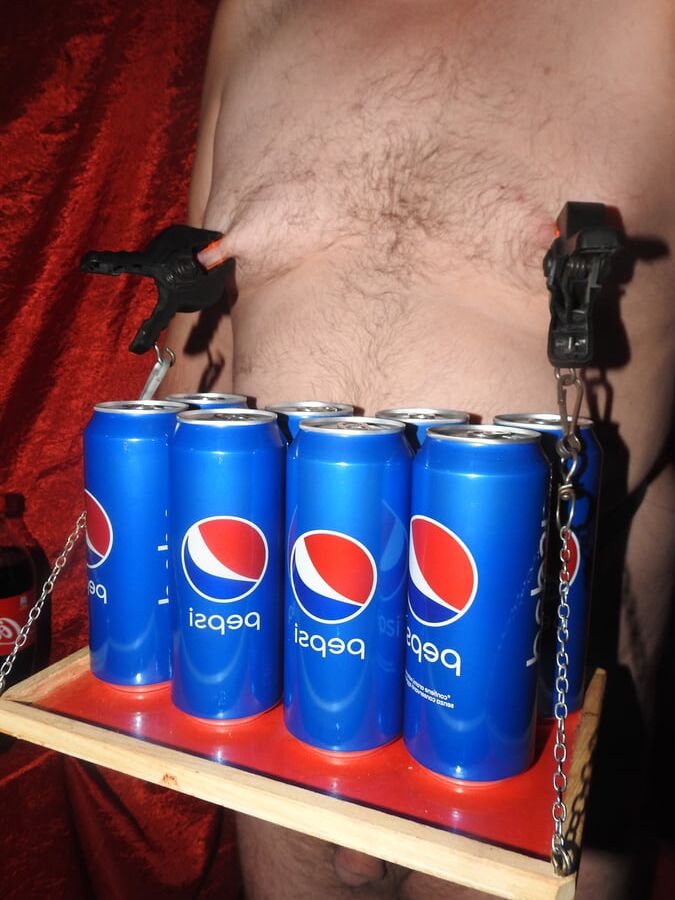 Slave serve Pepsi at Party