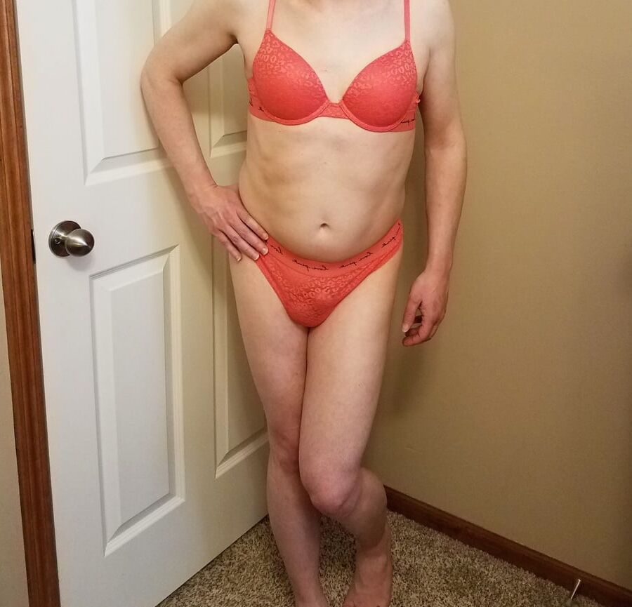 New VS Lace Panties and Bra - Pink!