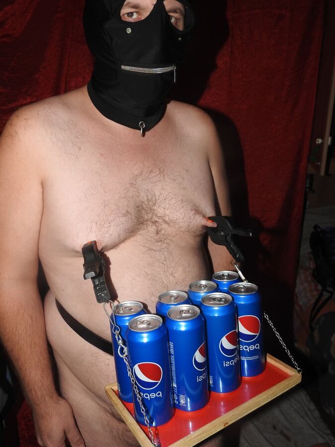 Slave serve Pepsi at Party