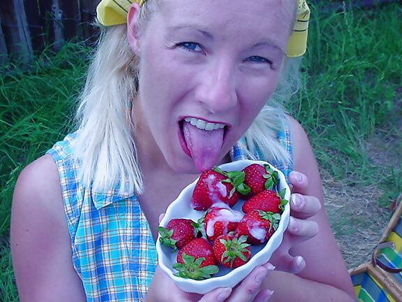Cum on food! Waffle with milk caramel &amp; cum (from )