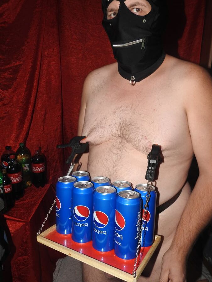 Slave serve Pepsi at Party