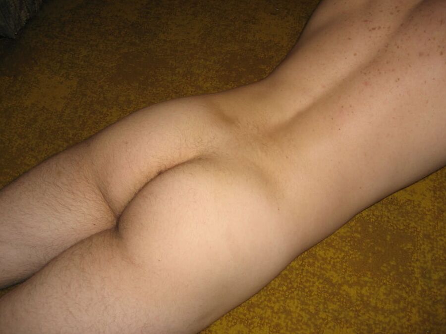 Young naked ass on display