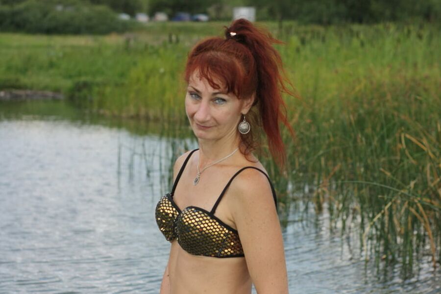 In water of Plescheevo-lake