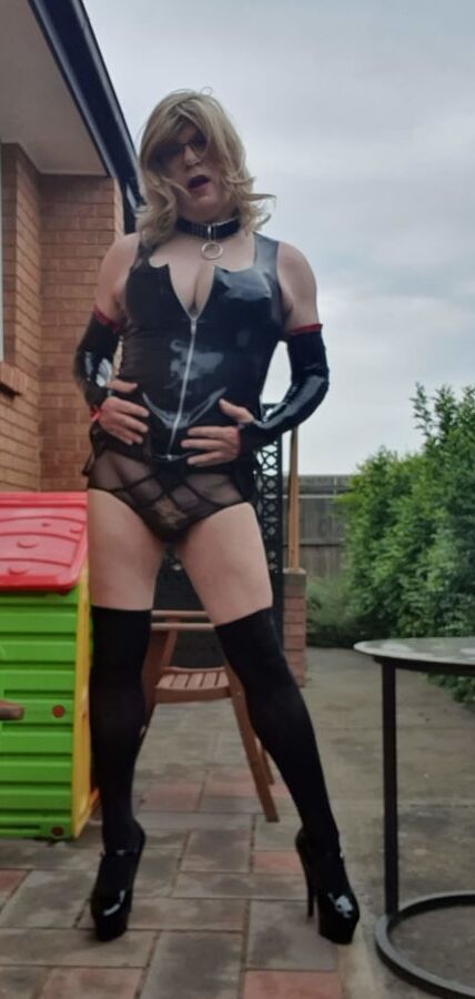 Rachel Latex Wears a Very Short Dress