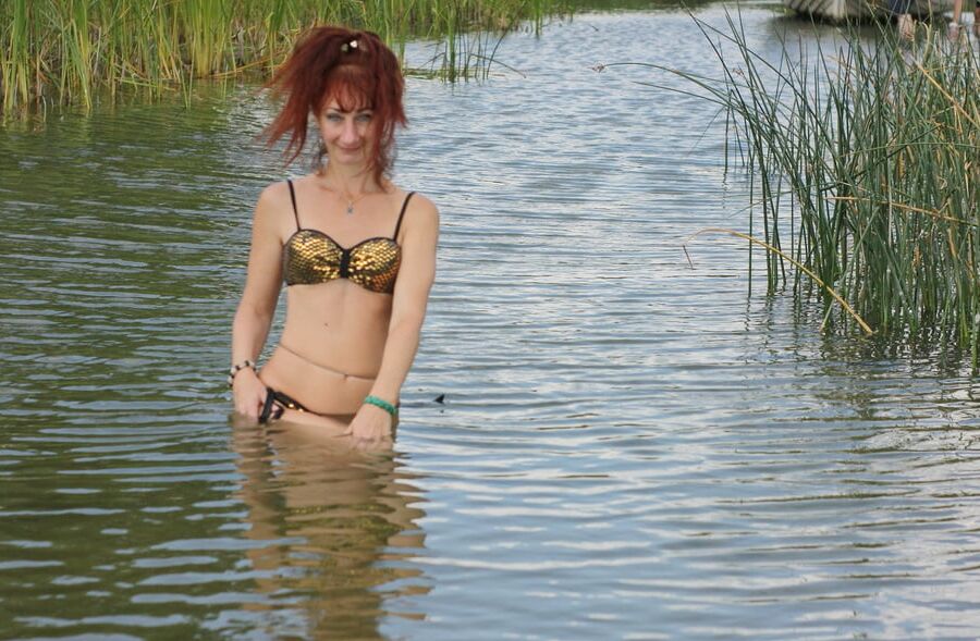In water of Plescheevo-lake