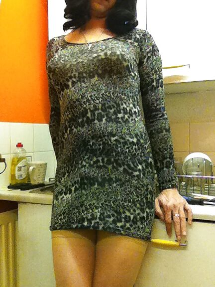 New grey dress.