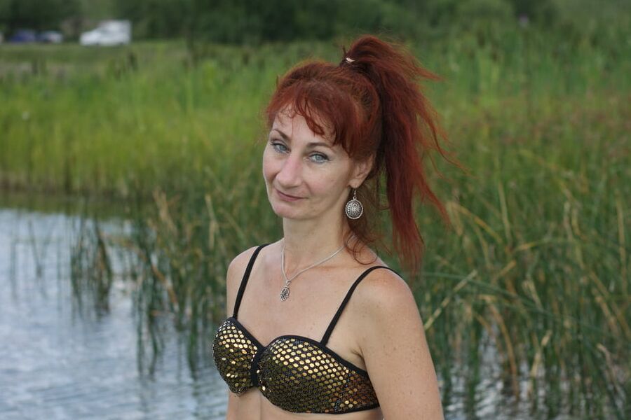 In water of Plescheevo-lake