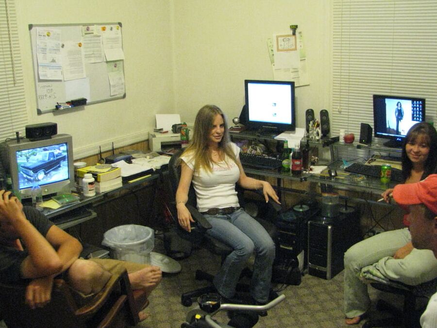 Hanging out with all pornstars