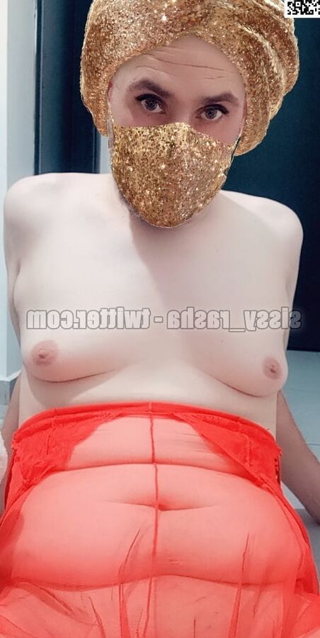 i am a sissy whore in red dress waiting to be used ..