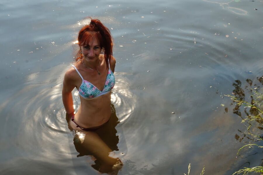 In the pond, in the glare