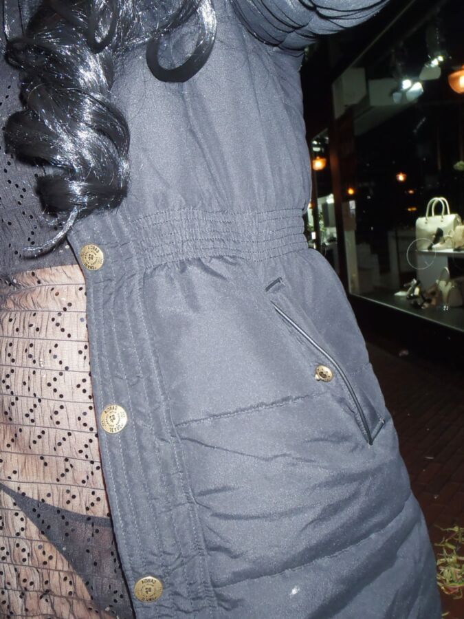 sexy see trogh clothes on street at carnaval