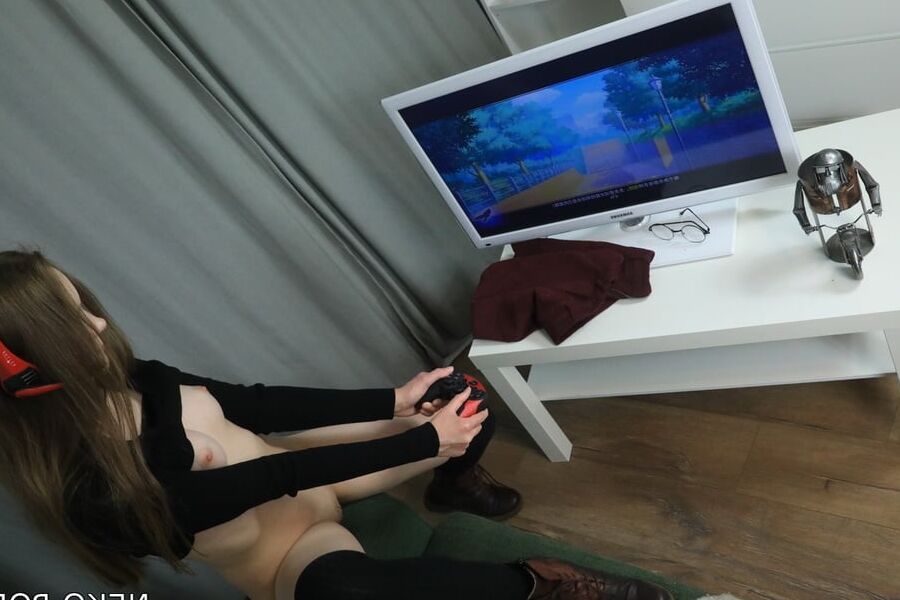 Gamer teen Adela - Geek Nerd porn