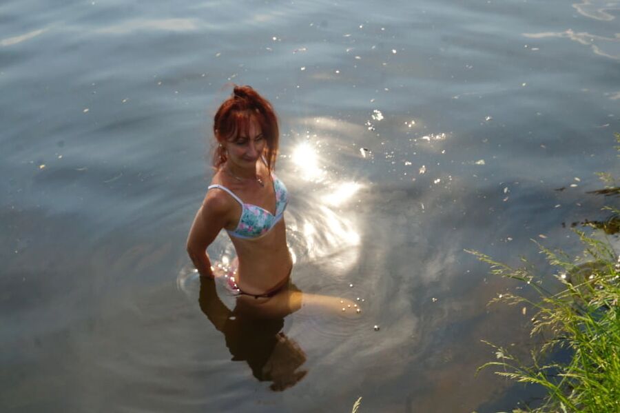In the pond, in the glare