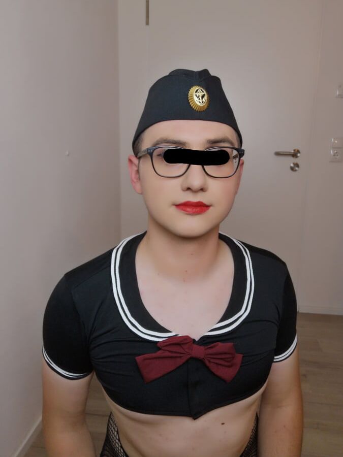 Sissy Marine Officer at your service