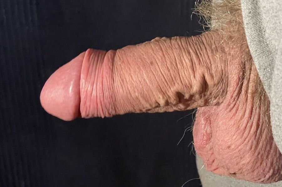 Thick uncut Russian cock hangs out of zipper