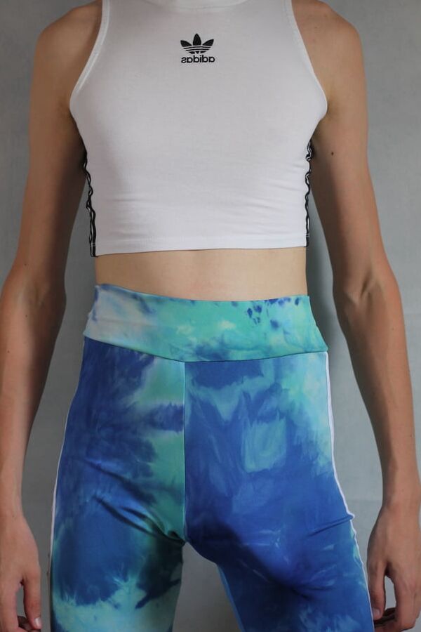 Blue Tie-Dye Shorts