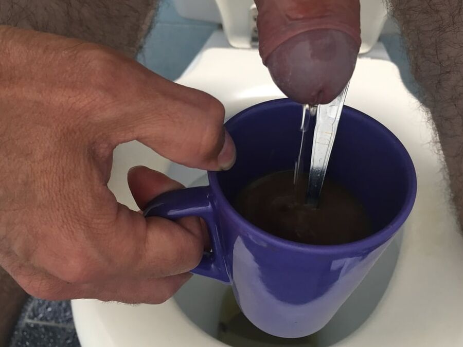 Coffee pee pissing