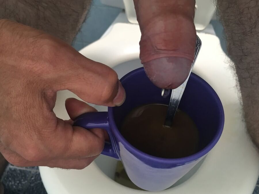 Coffee pee pissing