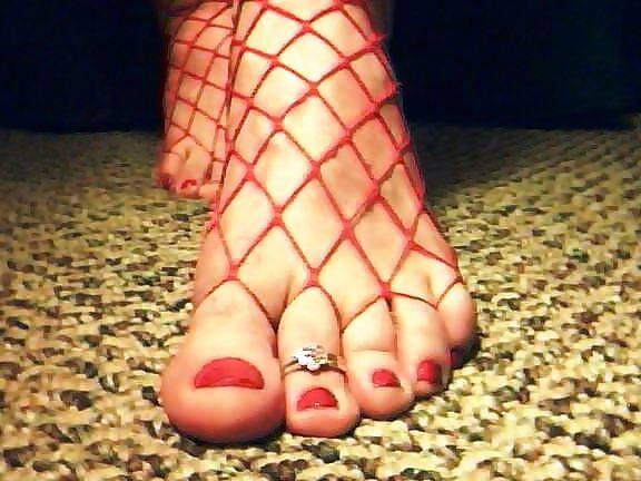 july red outfit stockings