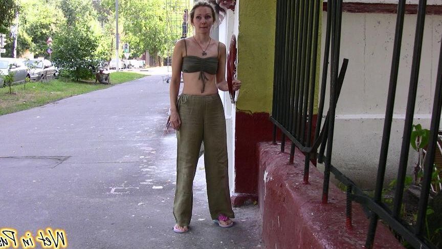 Pissing In Public Black Babe Pee Pee Pussy Spread Peeing HD
