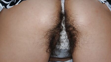 My beautiful hairy wife in panties