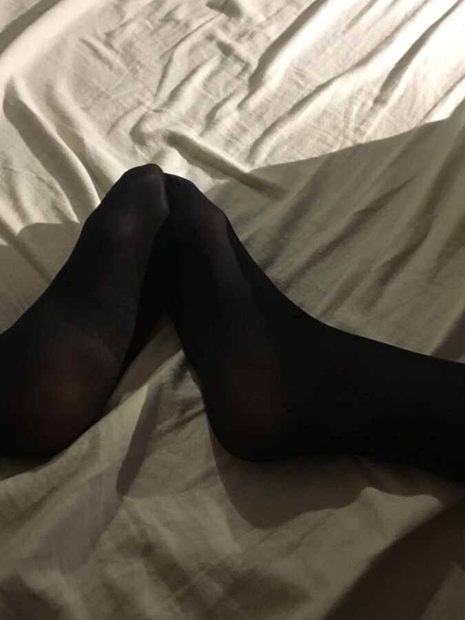 Black tights of a slut