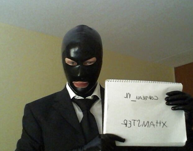 Latex gloves and condom cumming