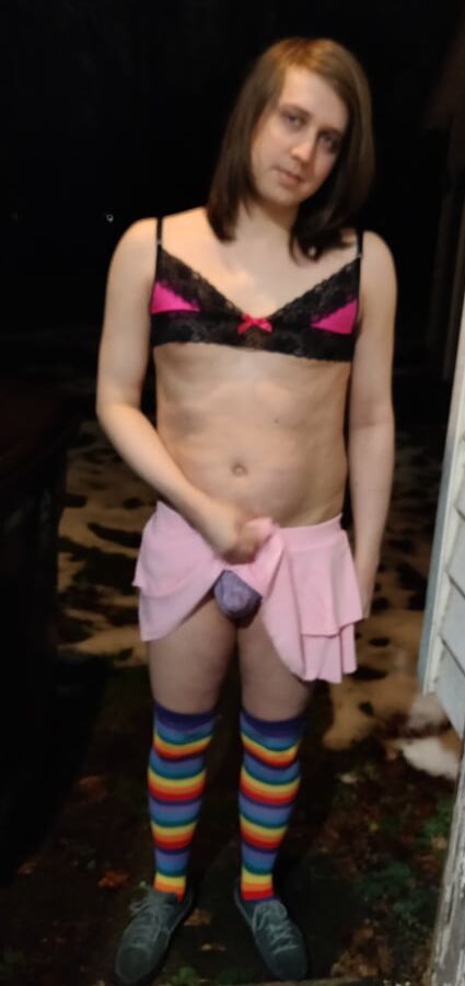 Sissy boy outside