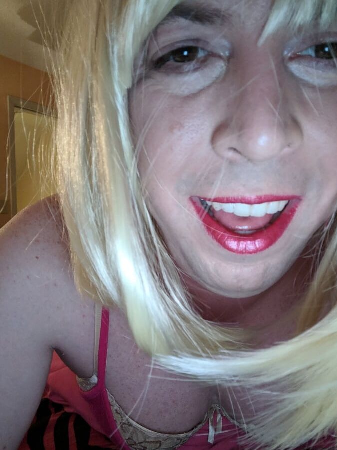 Blonde BBC Sissy Dreaming of Black Cock