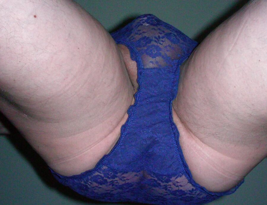 January - Blue lace panties