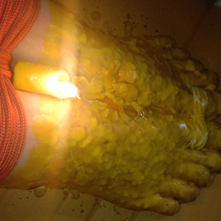 BDSM Torture drops candles