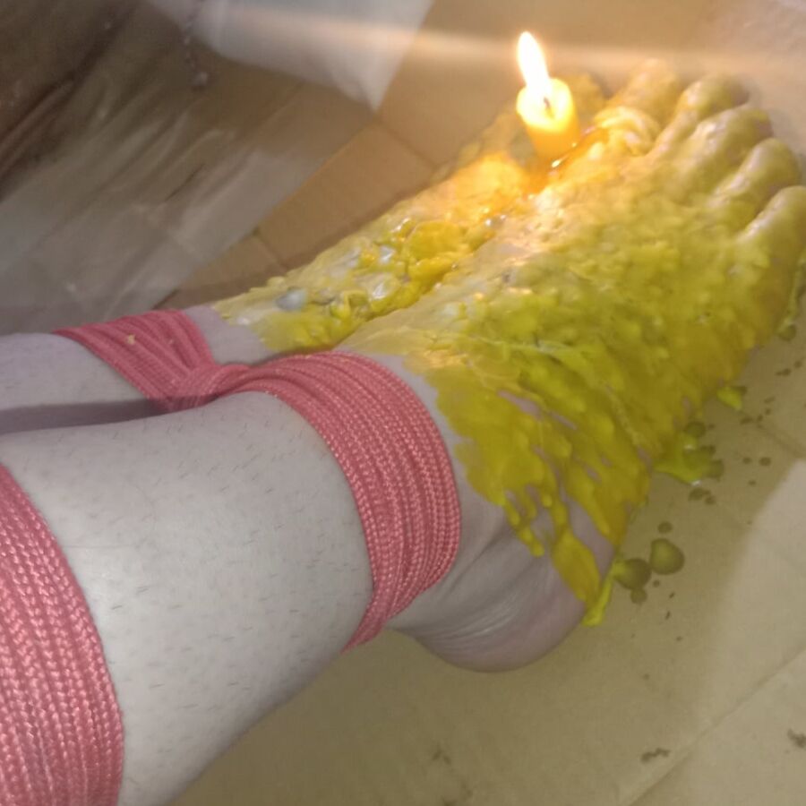 BDSM Torture drops candles
