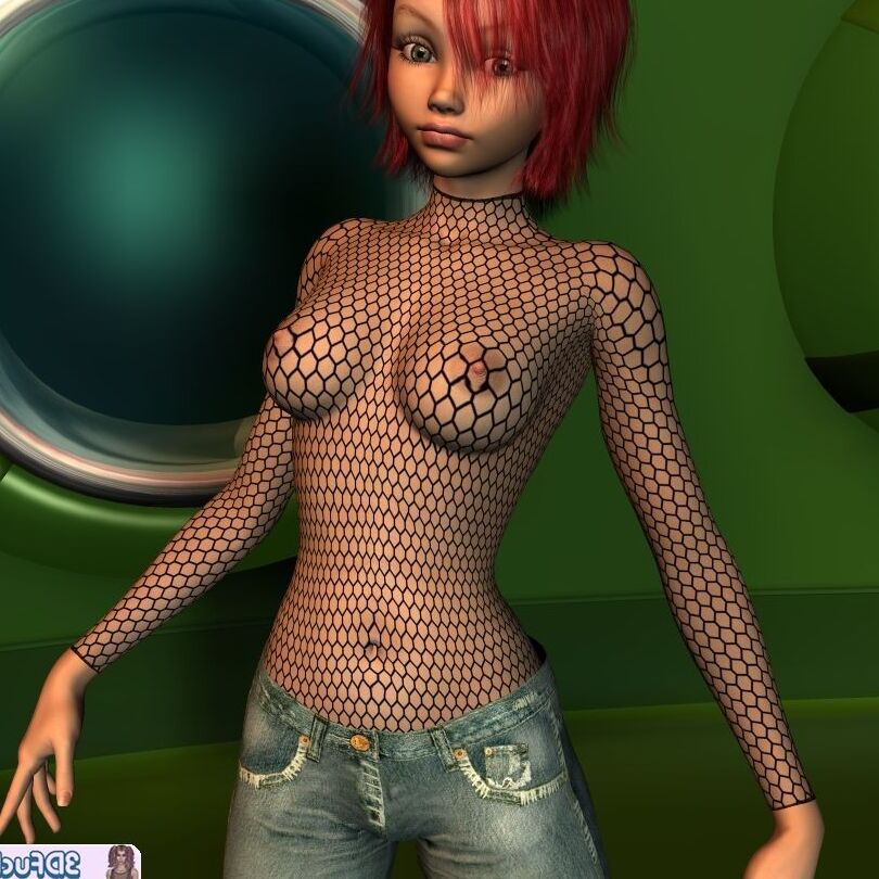 Redhead PAWG in See Through Shirt