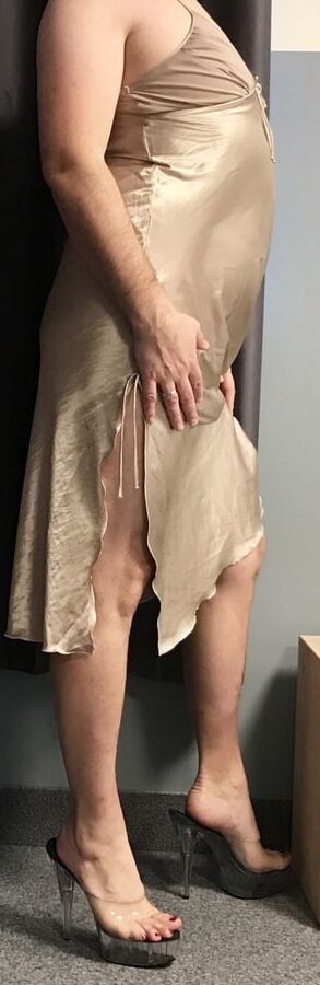 Gold Satin Nightdress
