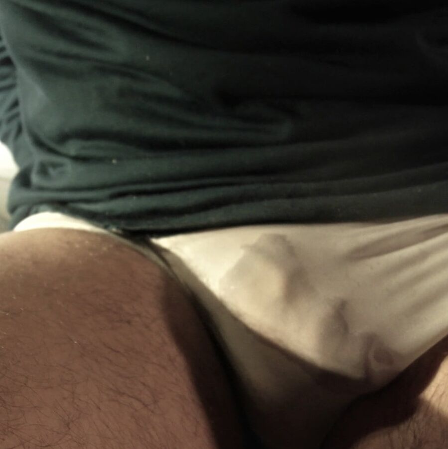 Wet shine through male lingerie