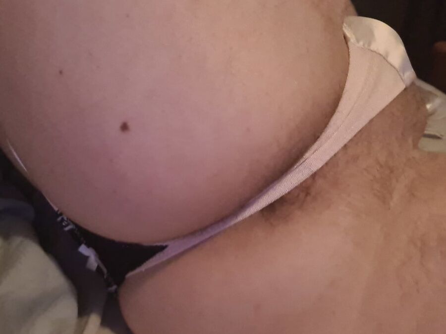 Wearing her panties