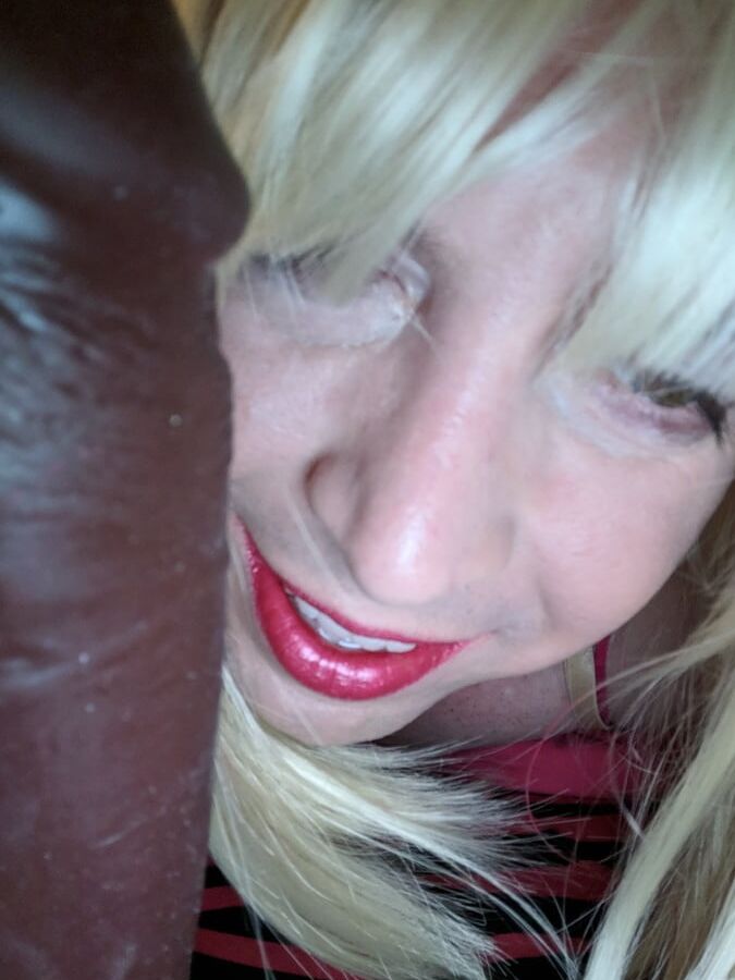 Blonde BBC Sissy Dreaming of Black Cock